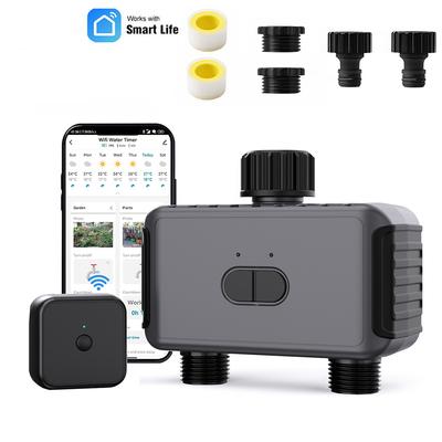 Έξυπνος Χρονοδιακόπτης Ποτίσματος Κήπου, Ελεγκτής Αυτόματης Σταγόνας Άρδευσης με Wifi, Ηλεκτροβάνα Νερού, Αυτόματο Σύστημα Ποτίσματος Κήπου