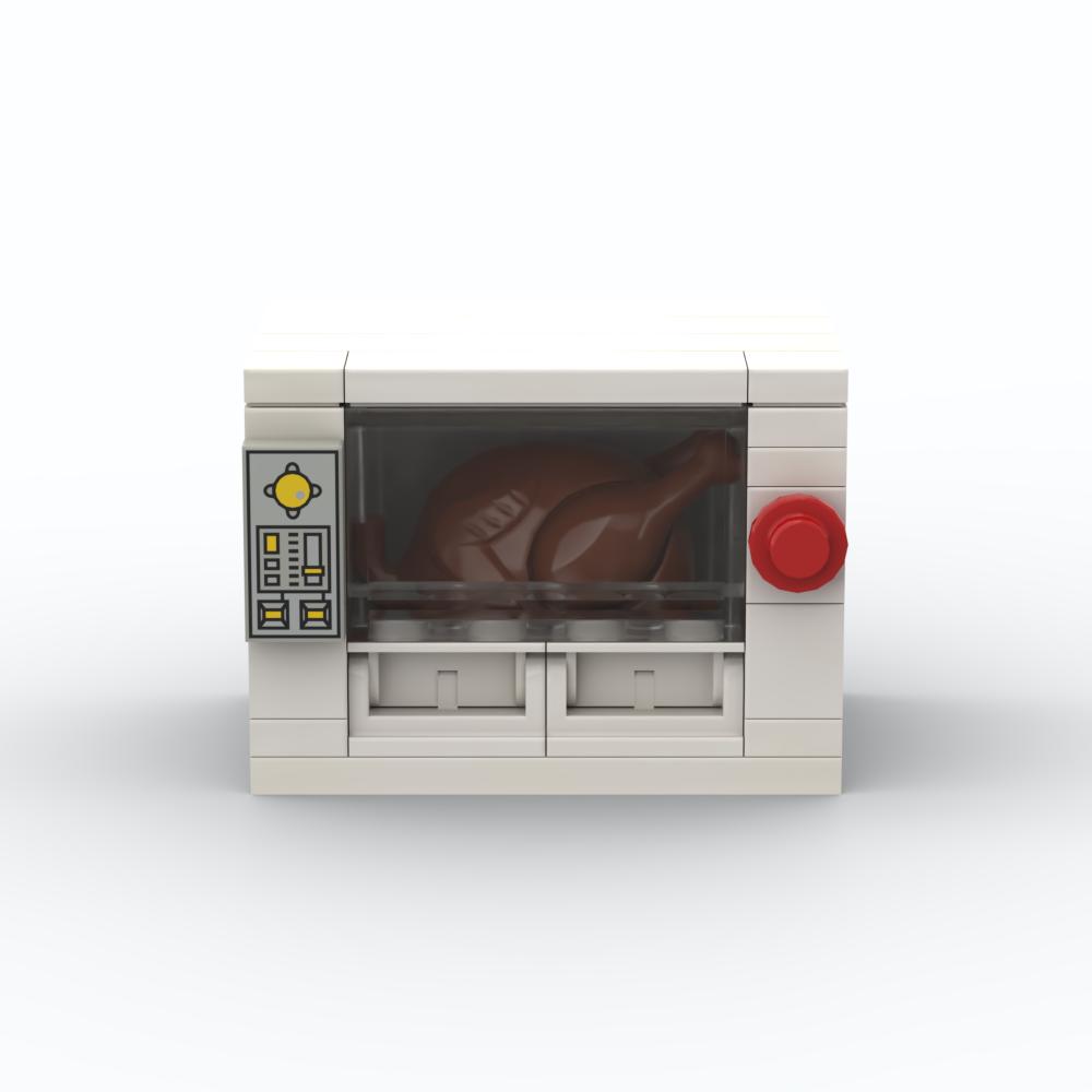 MOC Small Modern Home Particle Sofa TV Cabinet Interior Decoration Furniture DIY Building Blocks