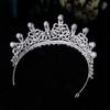 Elegant Bridal Tiara with Rhinestones Adjustable Crown for Wedding and Pageants Elegant Hairpiece Hair Accessories