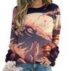 Autumn Lovely Fox Sweatshirts Animal Print Women Casual Streetwear O-Neck Pullovers Harajuku Tops Clothing
