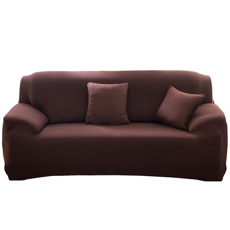 Solid Color Elastic Sofa Cover Universal Cover  Full Cover  Sofa Cushion Full Cover  Single and Double  Three or Four  Solid Color Sofa