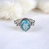 Sky Blue Topaz Gemstone 925 Sterling Silver Jewelry Handmade Ring Gift For Her RR-14-8