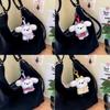 Cute Cartoon Dog Plush Keychain With Bowtie For Kids And Gift Giving