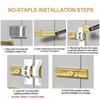 Anti-theft Sliding Door Bolt Aluminum Zinc Zinc Alloy Door Buckle Durable Door Catch  Closet Window Door