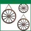 Décoration Murale de Roue en Bois Vintage Pour Intérieur de Salon et Chambre à Coucher Style Rustique