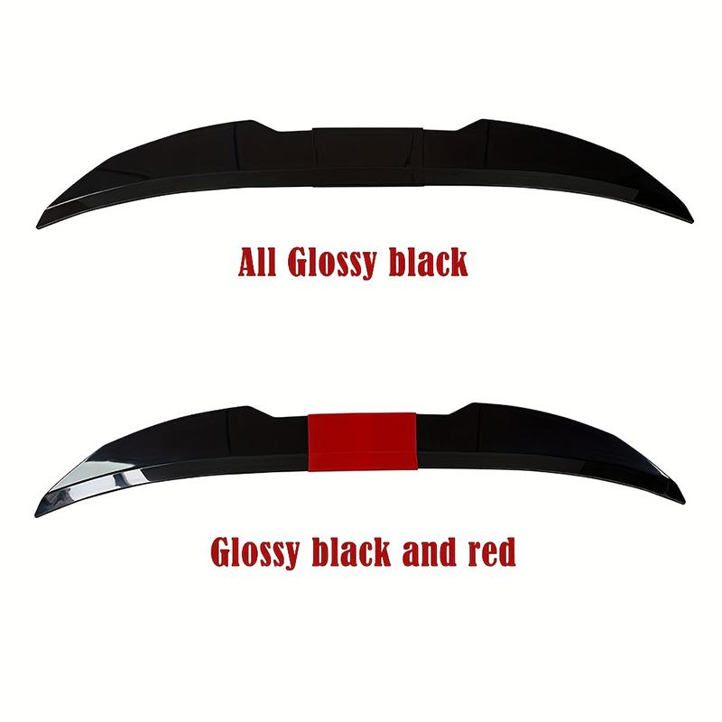 3-Section ABS Rear Trunk Spoiler 115-125cm Adjustable Sports Decor Top Wing Car Parts