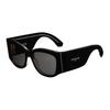Letter Logo Irregular Shape Sunglasses Women Sunglasses Black NUITS1IXR10A0