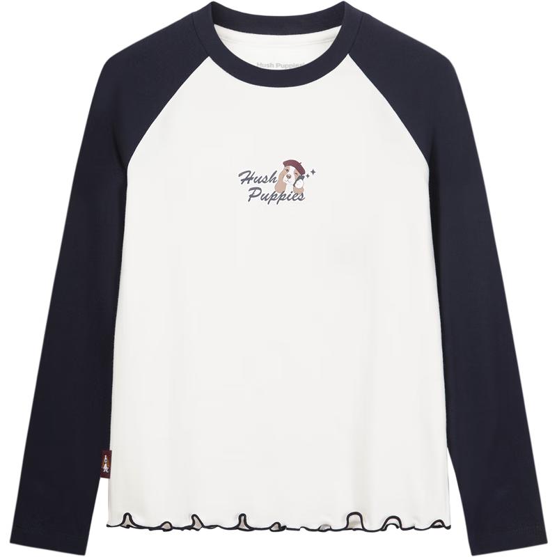 Hush Puppies Girls' Raglan Sleeve Base Layer T-Shirt