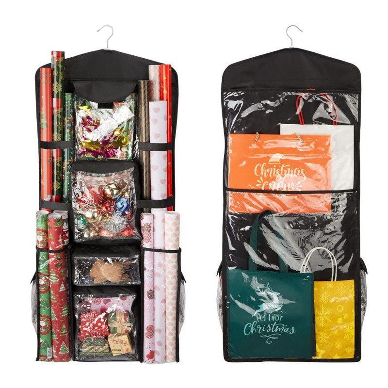 

A large household transparent storage hanging bag for storing clothes to save space 43*101cm