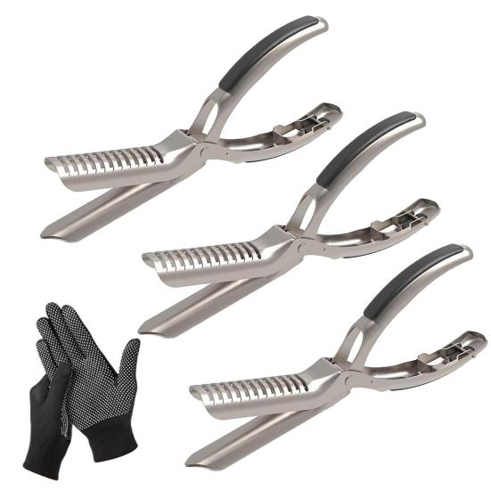 1/2/3 Set Rib Film Remover Ergonomic Handle BBQ Fat Trimmer Poultry Prep Beef Pretreatment Tool Rib Membrane Removal Tool
