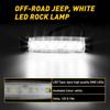10X White LED Rock Light 10Pod Lights For JEEP Off Road Truck Car ATV Under Body