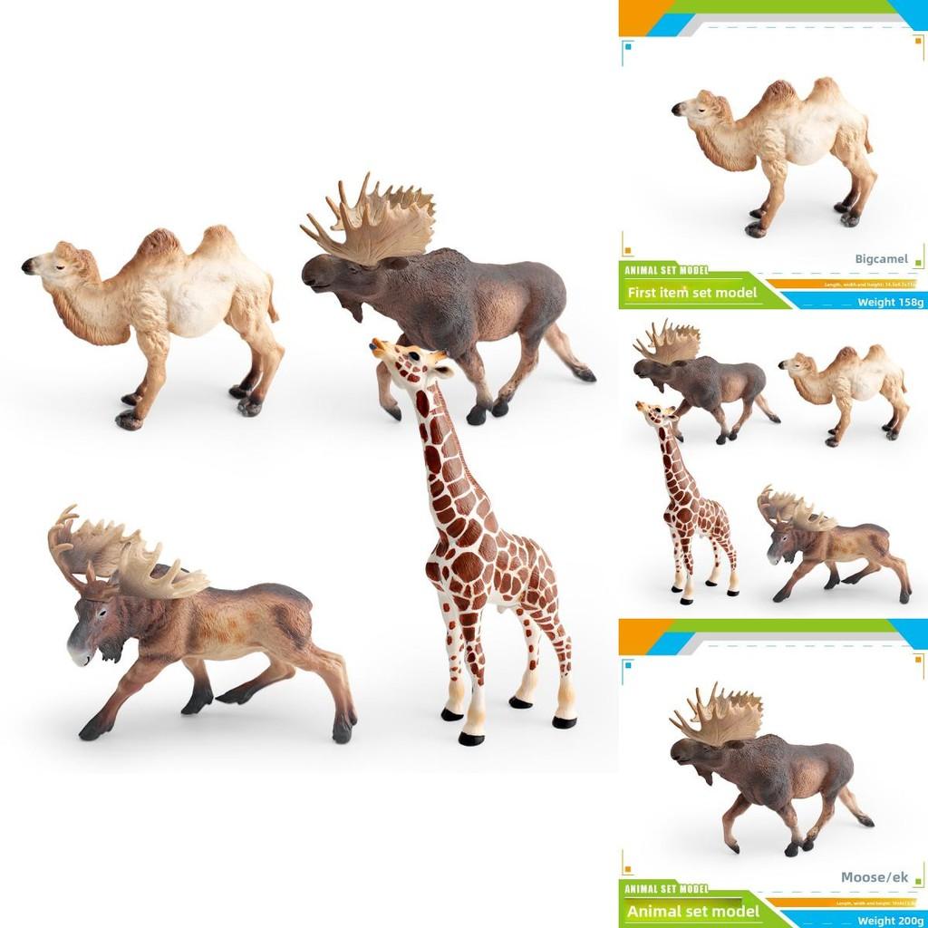 Educational Animal Models Pvc Camel Giraffe Safari Wildlife Figurines Kids Learning Nature Toys