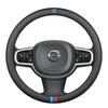 Volvo Lenkradabdeckung Atmungsaktives Leder für Volvo XC40 XC60 XC90 S90 S60 Autozubehör