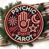 Captivating Psychic Tarot Neon Round Metal Wall Art Durable Aluminum Home Decor Gift LR Bar Outdoor