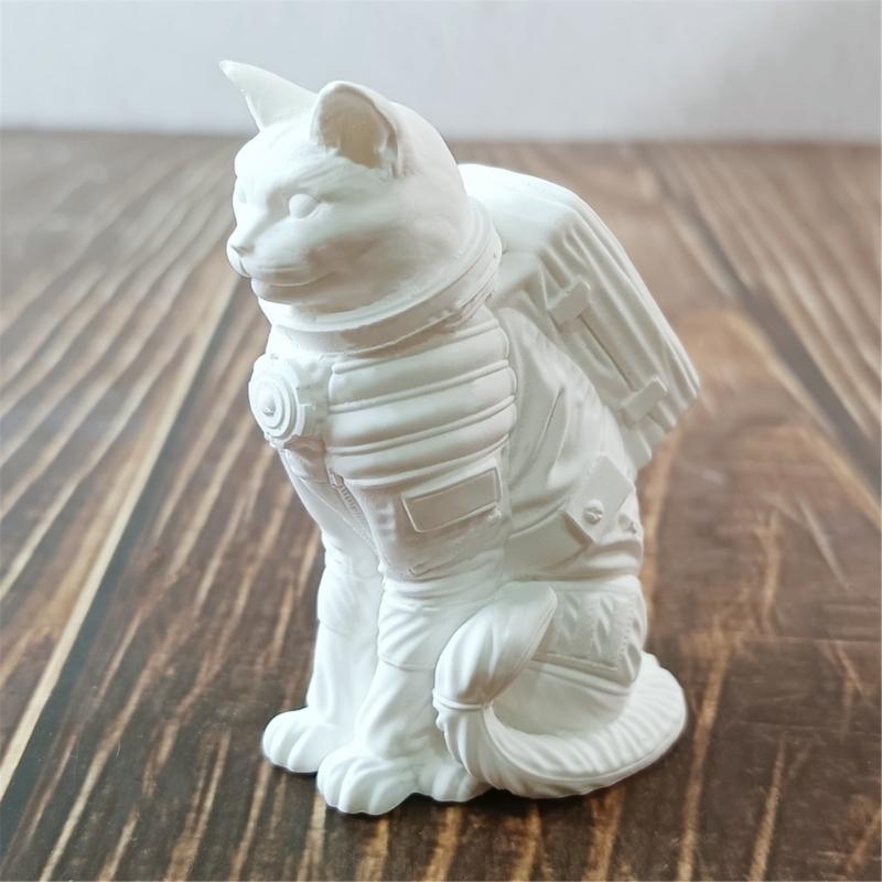 Cats Astronaut Molds Silicone Mould Ornament Molds Handmade Candle Molds Soap Molds Casting Molds for Home Decoration