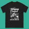 Camper Van Happy Camper Outdoor Adventure Camp More Work Less Van Life Road Trip Mens Tee Top