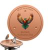 Copper Disc For Bird Bath 4 Inch With Triple-Point Support Copper Bird Bath Purification Disk For Outdoor Garden Backyard Pond