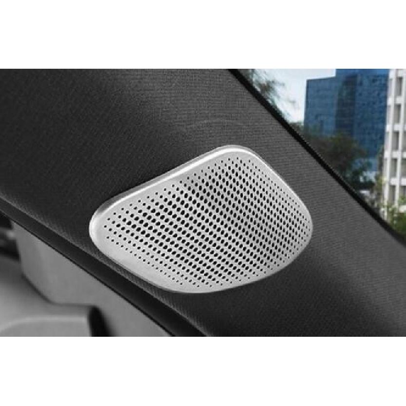 Silver Frame Cover Trim For Cadillac CT5 2020-2023 Steel A Pillar Speaker 2pc