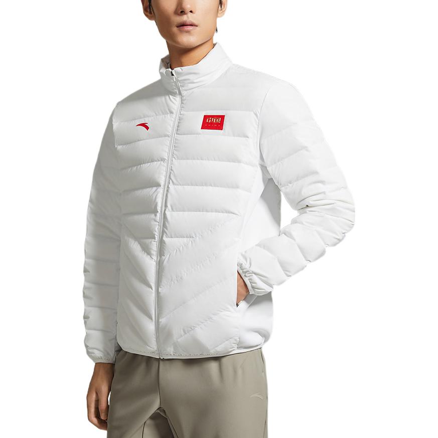 Anta Giacca imbottita con zip e stampa logo serie Training da uomo Capospalla Bianco 152247966-1