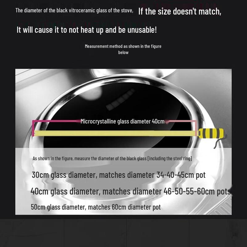 Commercial Concave Induction Cooker Stainless Steel Wok