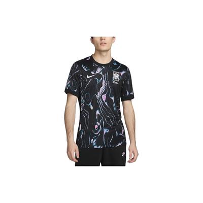 Corea del Sur 2024 Camiseta de Fútbol de Visitante de Estadio para Hombre Negra FJ4281-010