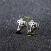 Tiny Star Moon Fashion Stud Earrings for Women Fashion Music Cross Leaf Cup Earings Stainless Steel Jewelry Pendientes Gift