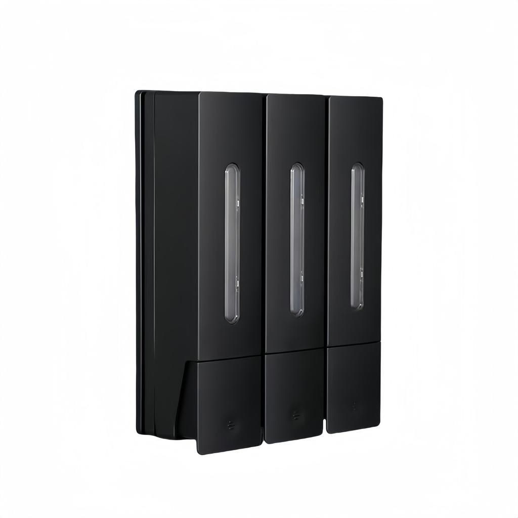 Aesthetic Touch Elegant White Black Wall Mount Soap Dispensing Solution