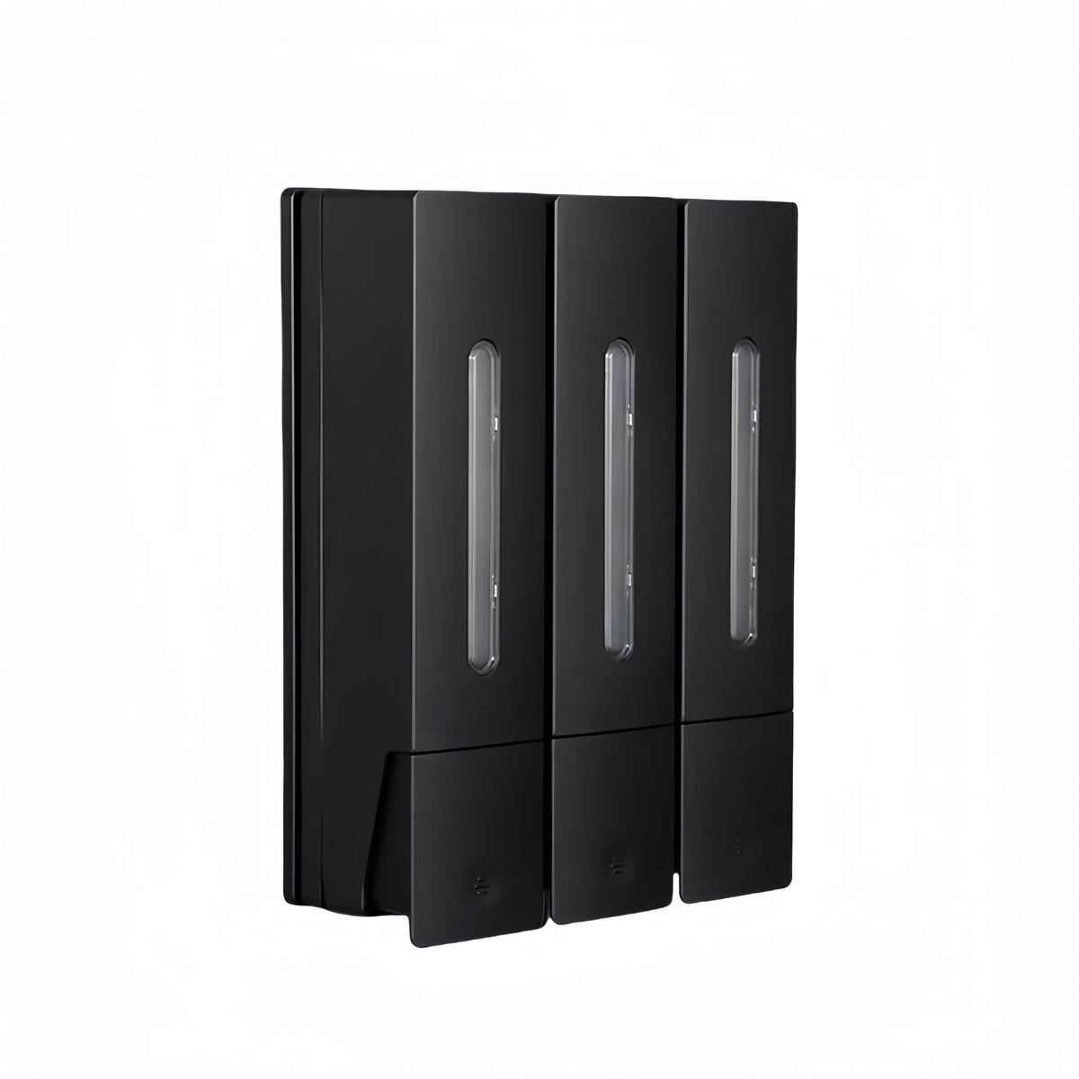 

Для дозатора гелю для душу та шампуню 400 мл настінний з протиковзким насосом Black Three