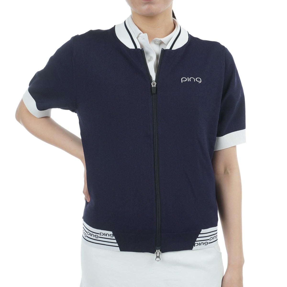 

[Pin Apparel] Женский трикотажный блузон (Логотип One Point) Golf 622-5172200 120Navy LL