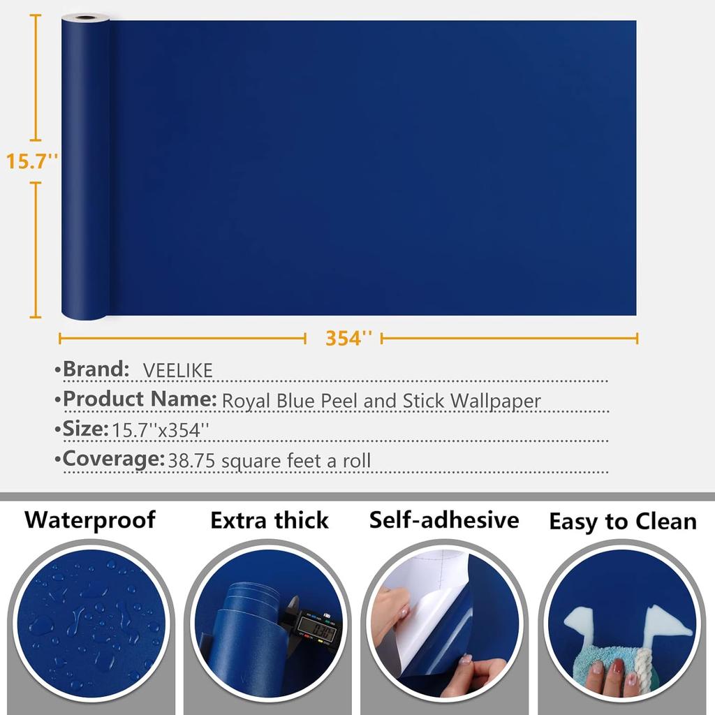 Ensfarvet vanntett tapet Rom Selvklebende Svart Hvit Garderobe Kjøkken Matt Møbelveggklistremerke, Tilpassbar bredde