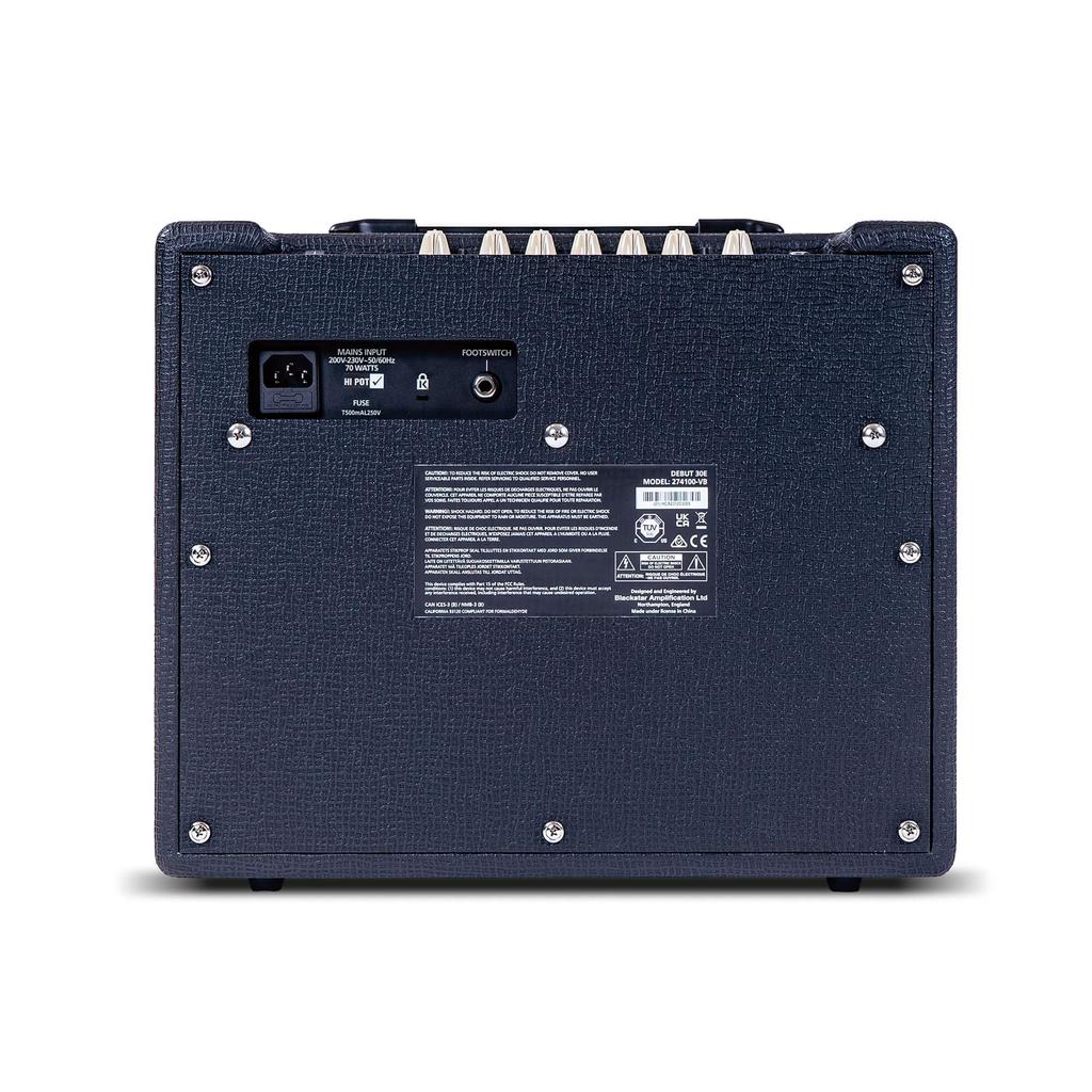 Blackstar Gitarrenverstärker DEBUT 30E Tape-Echo-Effekt Schwarz DEBUT 30E SCHWARZ Clean/Overdrive/Line-Eingang/Kopfhörerausgang/Eingebaut