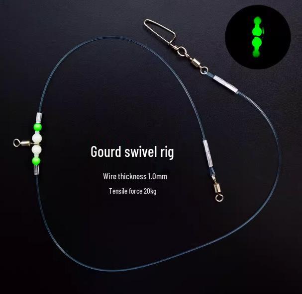 Stainless Steel Anti-Tangle Curved Fishing Rig for Nearshore Boat Fishing - Ideal for Blackhead, Yellow Croaker, and Sea Bass