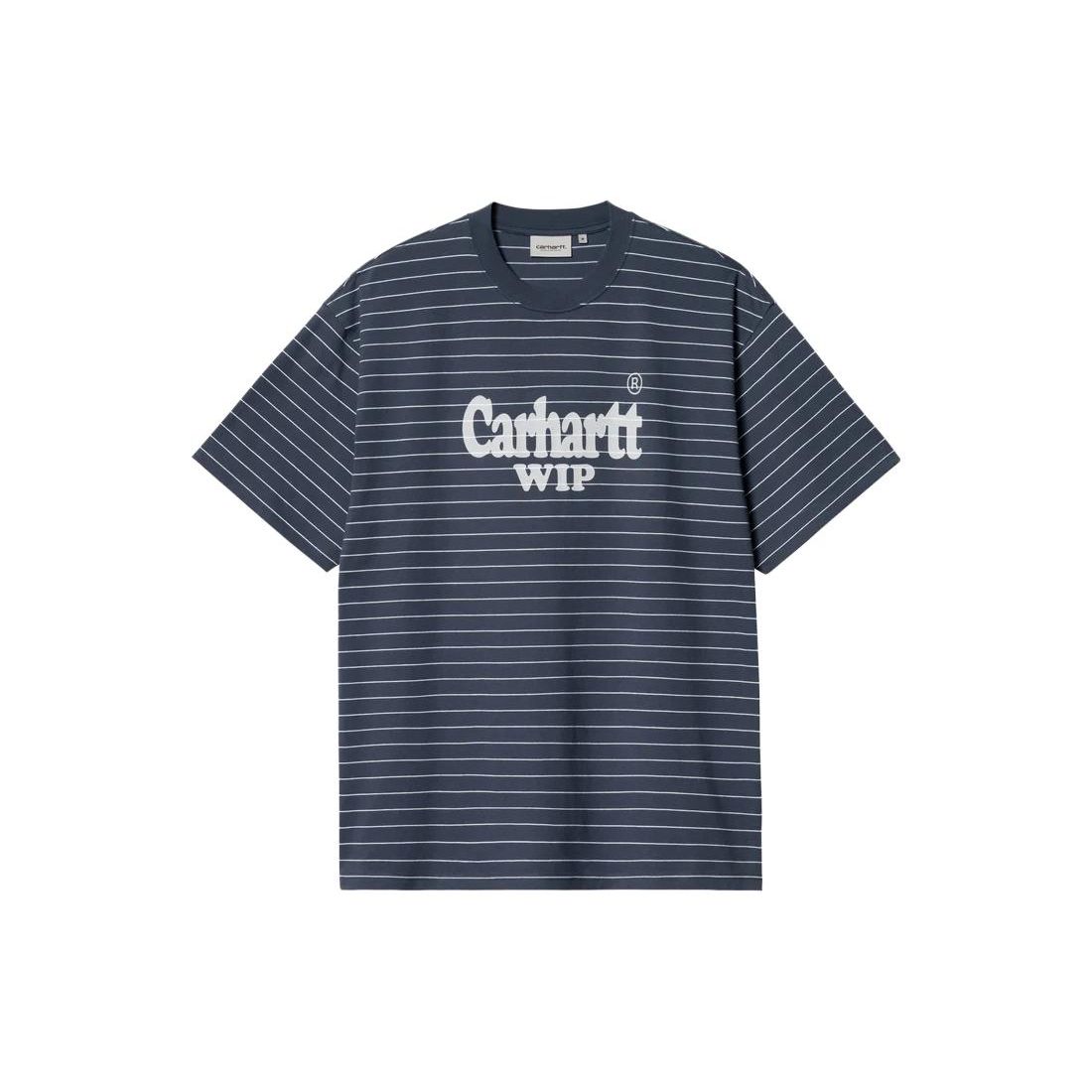 Carhartt WIP Letter Print Striped Crew