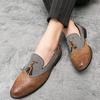 Fashion Casual men's loafers Classic and fashion British design styles Party Nightclub Comfortable adult flat bottomed leather shoes