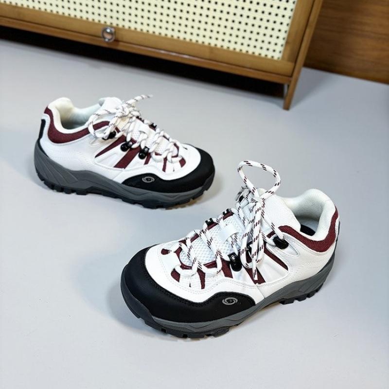 

Ретро спортивная обувь для моральной подготовки женская весна 2025 года новая дышащая обувь для увеличения роста уродливые милые папины туфли повседневные универсальные кроссовки 40 белый