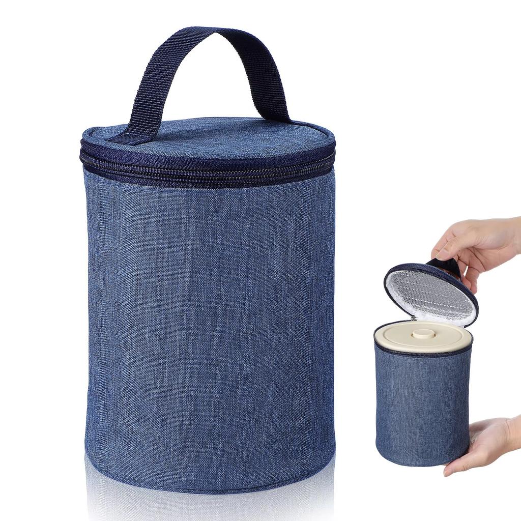 Insulated Heat Resistant Soup Cup Bag Food Grade Portable Takeaway Hot Soup Cup Carrier Home Use Thermal Lunch Tote with Handle