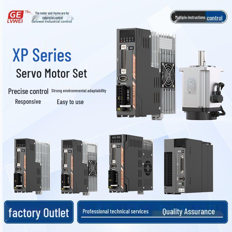 AC Servo Motor Kits: 60/80/110/130mm, 200/400/600/750W with Driver