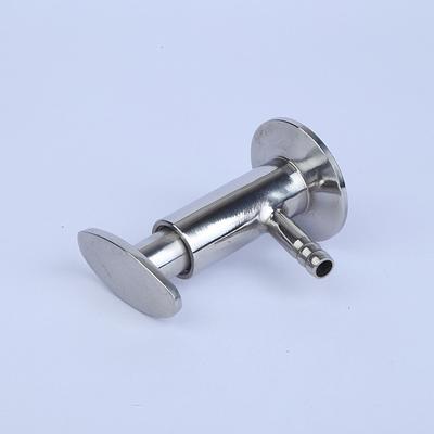 Stainless Steel SS304 Clamp Sample Valve 1.5" Sanitary Ferrule Tri Clamp Type Food Medicine Elliptic Sampling Valve