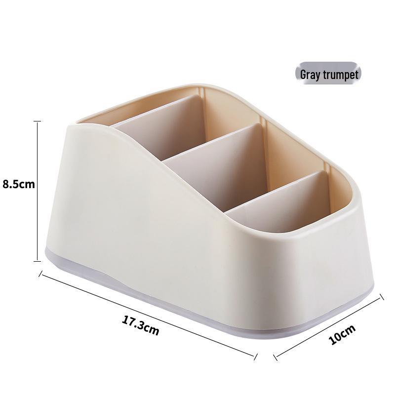 Desktop Stationery Organizer with Compartments for Markers, Paper Clips, Staples, Erasers, and Charging Cables