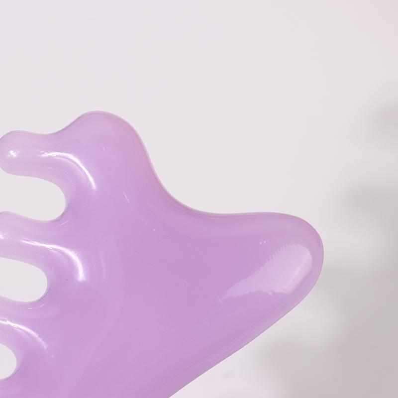 Body Meridian Massage Comb Resin Five Wide Tooth Comb Acupuncture Therapy Blood Circulation Anti-Static Smooth Hair Comb