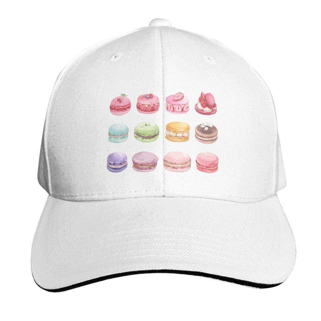 Assorted Colorful Macarons Set Baseball Cap Luxury Hat Custom Cap Golf Hat Unisex Hat Beach Womens Unisexs