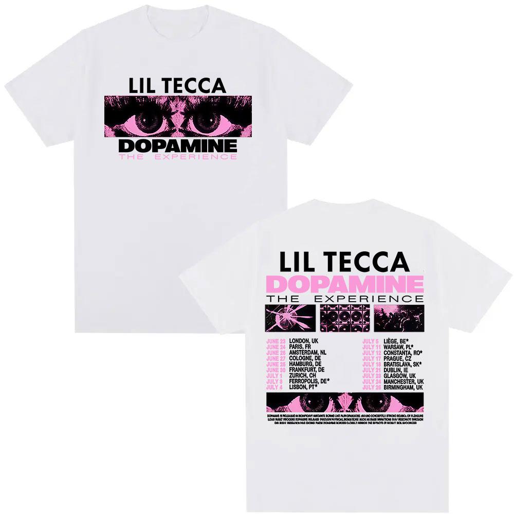 Lil Tecca Dopamne The Experience Tour 2025 Tricou Nou Bărbați Femei Retro Estetic Îmbrăcăminte Tricouri Casual Bumbac Tricouri Supradimensionate