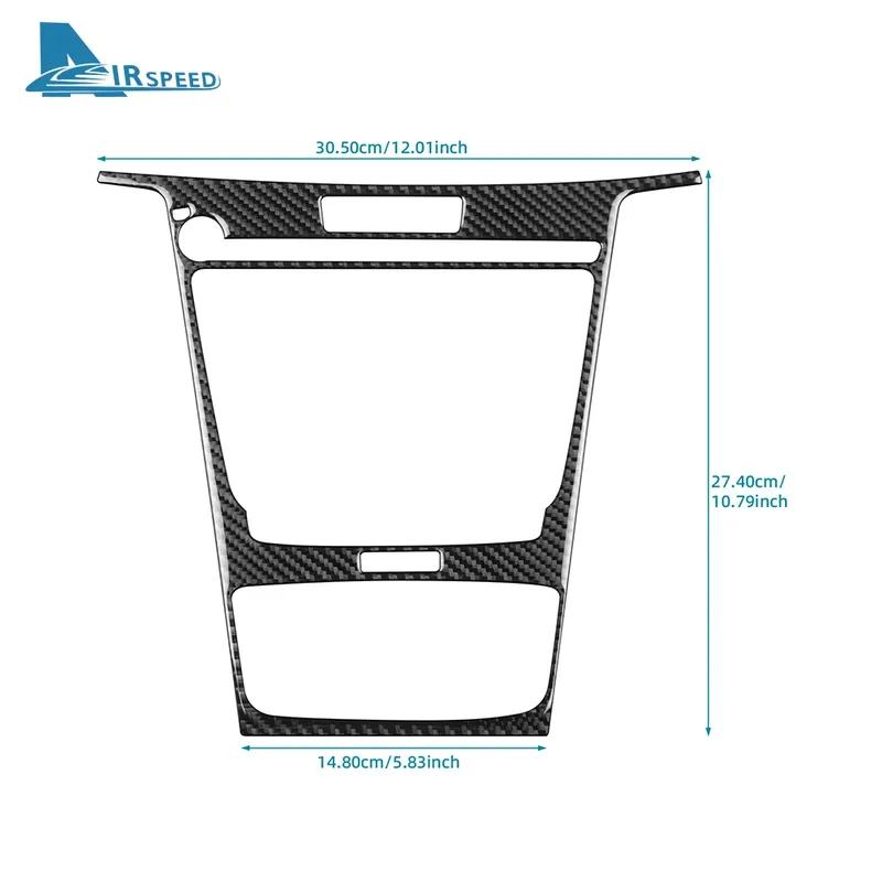 LHD Car Center Console Panel Frame Accessories Real Soft Carbon Fiber Sticker For Acura TLX 2015 2016 2017 2018