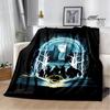 L-Lord of the Rings Printed Blanket Warm Flannel Blankets Soft and Comfortable Home Travel Blanket Bed Linings Birthday Gift