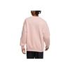 Adidas Neo Solid Color Logo Print Round Neck Long Sleeve Sweatshirt Unisex Sweatshirt Pink HY9657