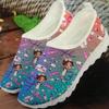 Women's Plus Size Cartoon Flats, Round Toe, Low-Cut, Size 43, Flat Heel - Casual Shoes In Stock