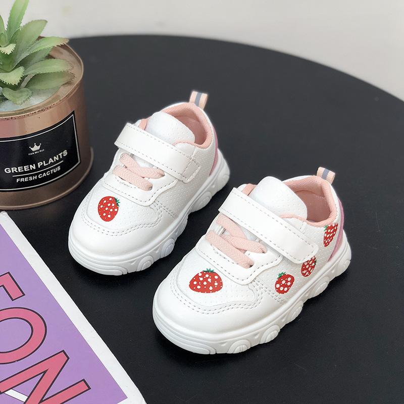 Fashion Girl Sneakers New Versatile Comfort Child Shoe Anti Slip Soft Sole Baby Girls Shoes Simple Cute Trendy Boy Shoes Tenis