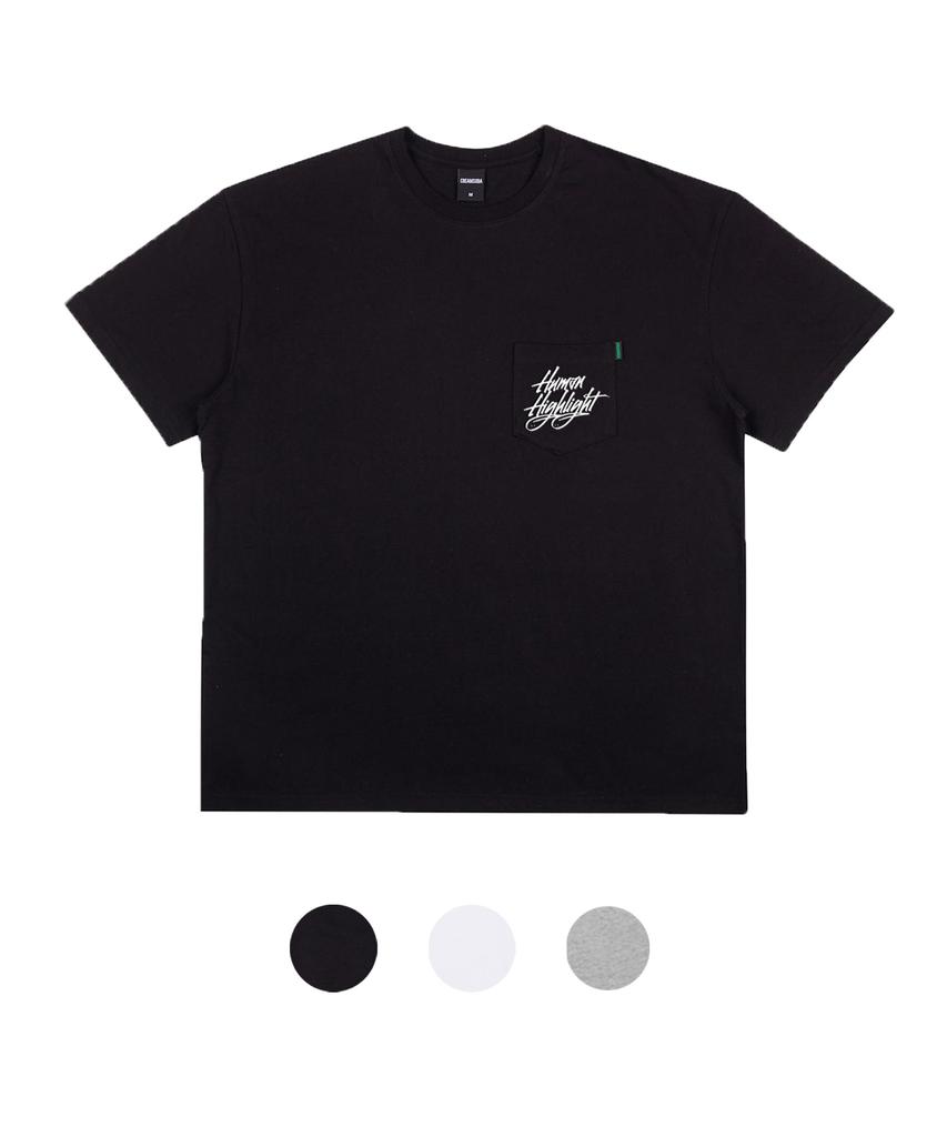 CREAM SODA LAB Human Highlight Logo Pocket T-Shirt