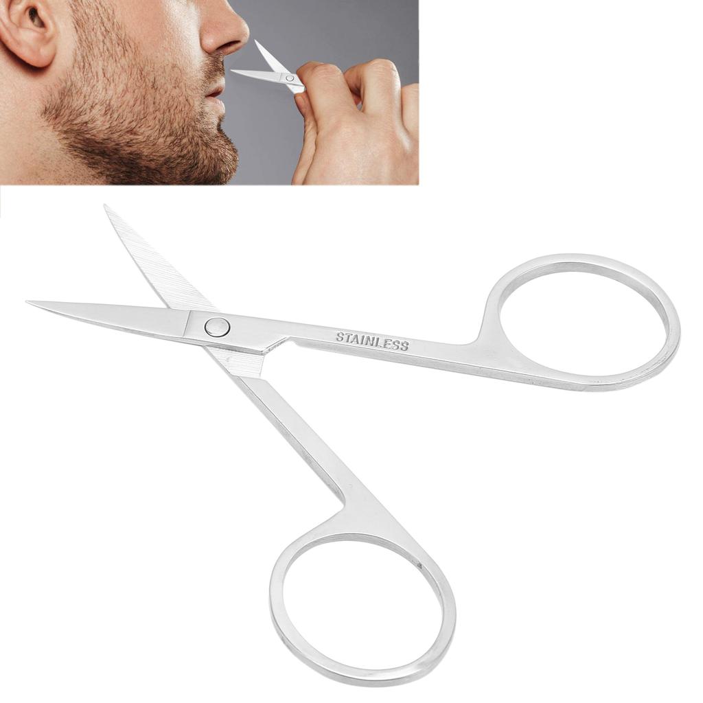 Stainless Steel Eyebrow Trimming Scissors Safe Clean Professional Beauty Scissors for Hair Cutting