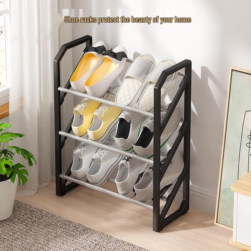 Stair-Step Shoe Rack: Perfect for Dorms & Doorways, Multifunctional Design